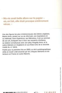 Expérience, Martin Amis