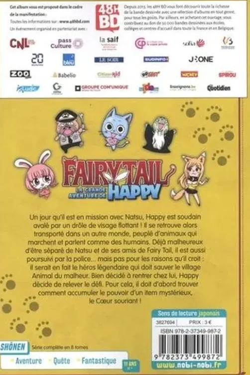Fairy Tail - La grande aventure de Happy Tome 1 . 48h de la BD 2023, Edition limitée, Kenshiro Sakamoto