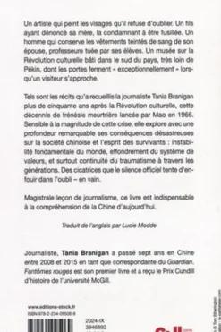Fantômes rouges. Chine : la mémoire hantée de la révolution culturelle, Tania Branigan