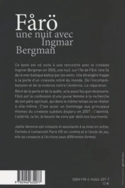 Farö, une nuit avec Ingmar Bergman, Joëlle Varenne