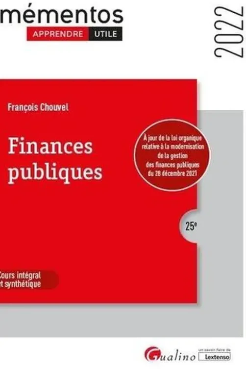 Finances publiques. Edition 2022, François Chouvel
