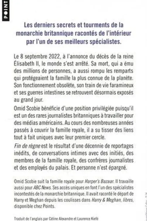 Fin de règne. Où va la monarchie britannique : les derniers scandales révélés, Omid Scobie