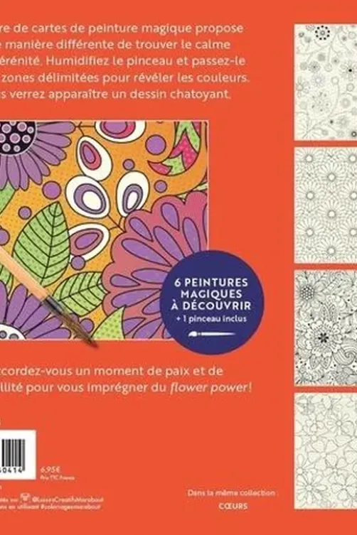 Fleurs. Avec 1 pinceau, Marabout