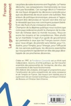 France, le grand redressement, Fondation Concorde