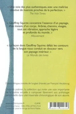 Geoffrey Squires. Choix de poèmes, Edition bilingue français-anglais
