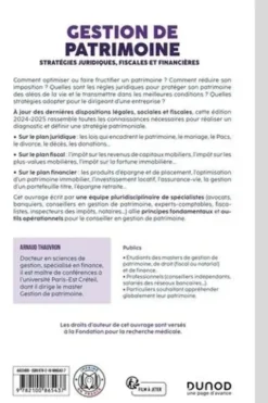 Gestion de patrimoine. Stratégies juridiques, fiscales et financières, Edition 2024-2025, Arnaud Thauvron