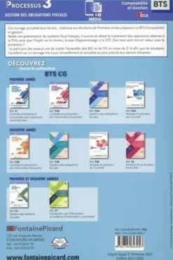 Gestion des obligations fiscales BTS Comptabilité et Gestion 1re année. Processus 3, Patrick Bihonda