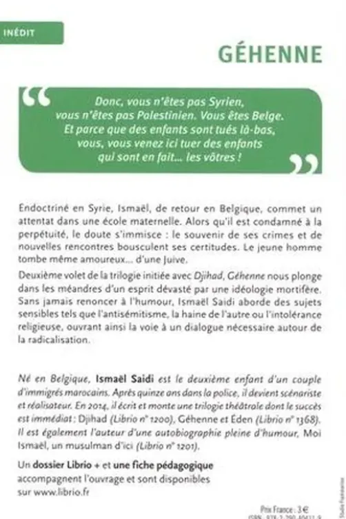 Géhenne, Ismaël Saidi