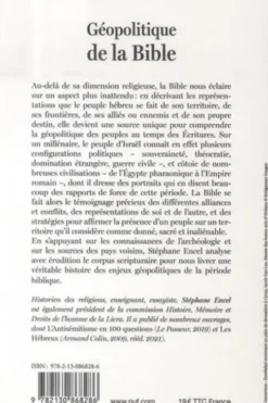 Géopolitique de la Bible. Relations et représentations au temps des Ecritures, Stéphane Encel