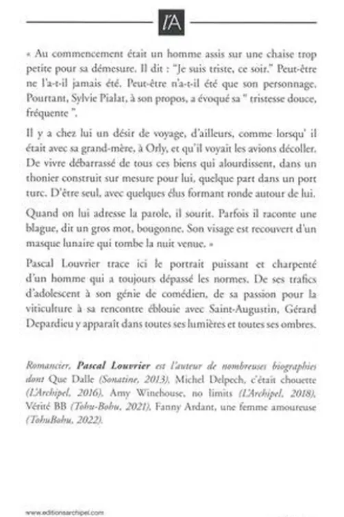 Gérard Depardieu à nu, Pascal Louvrier