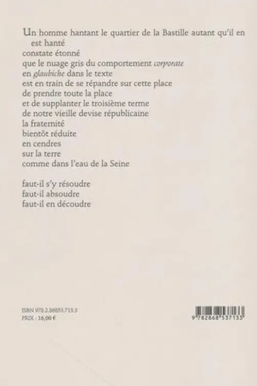 Gris Bastille. Petite suite est-parisienne, Thierry Romagné