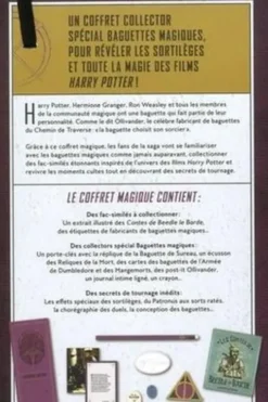 Harry Potter Baguettes magiques. Coffret magique du Monde des Sorciers avec des fac-similés à collectionner, des collector spécial Baguettes magiques, des secrets de tournage inédits, Wizarding World