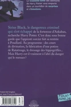 Harry Potter Tome 3 : Harry Potter et le prisonnier d'Azkaban, J.K. Rowling