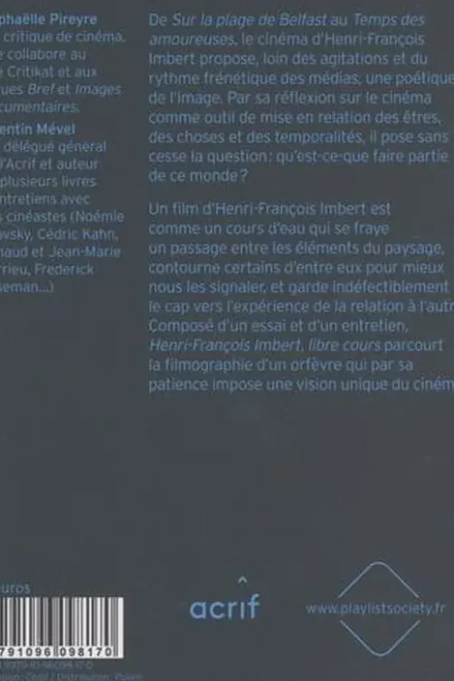 Henri-François Imbert, libre cours, Raphaëlle Pireyre
