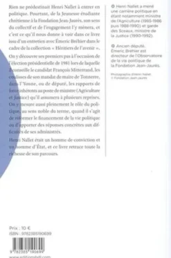 Henri Nallet. Réflexions sur un itinéraire politique