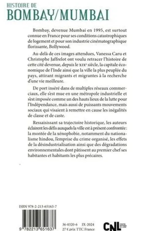 Histoire de Bombay/Mumbai, Vanessa Caru