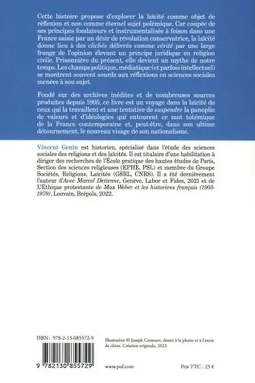 Histoire intellectuelle de la laïcité. De 1905 à nos jours, Vincent Genin