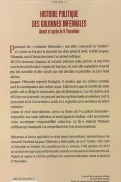 Histoire politique des colonnes infernales. Volume 1, Avant et après le 9 Thermidor, Jacques Villemain