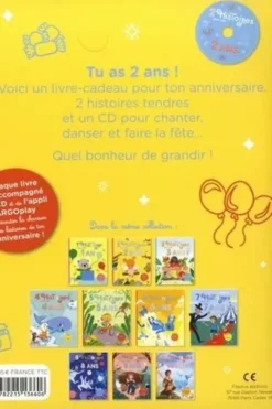 2 histoires pour mes 2 ans. Avec 1 CD audio, Claire Renaud