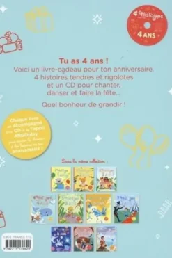 4 histoires pour mes 4 ans. Avec 1 CD audio, Karine-Marie Amiot