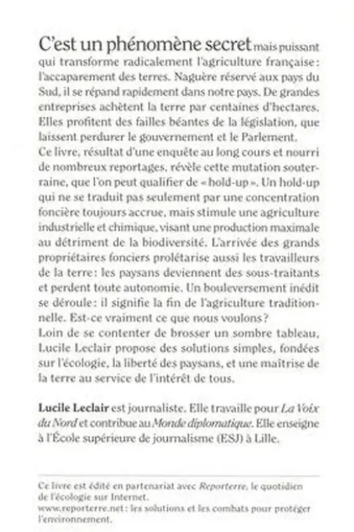 Hold-up sur la terre, Lucile Leclair
