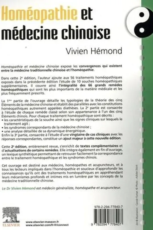 Homéopathie et médecine chinoise. 2e édition, Vivien Hémond