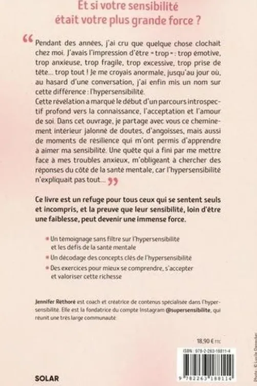 Hypersensible, du fardeau au cadeau, Jennifer Réthoré