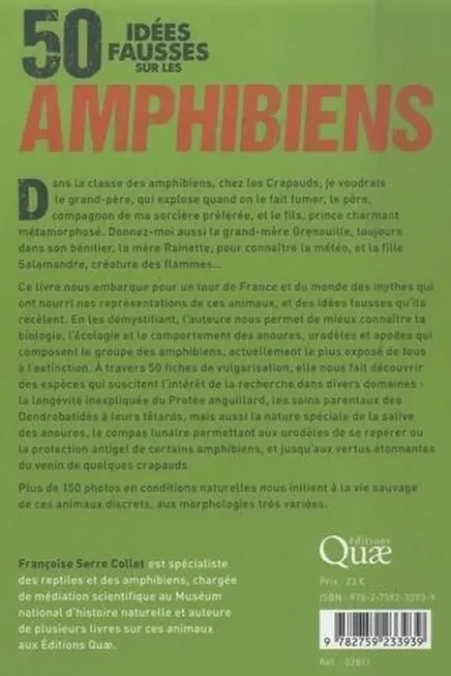 50 idées fausses sur les amphibiens, Françoise Serre Collet