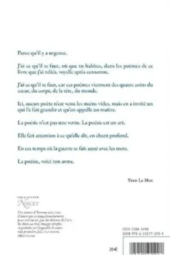 Il fait un temps de poème. 80 poètes par temps d’urgence, Anthologie établie par Yvon Le Men, La rumeur libre