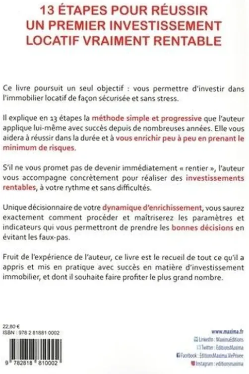 Immobilier locatif. Réussir son premier investissement sans stress, Quentin Hagnéré