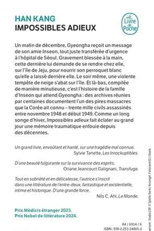 Impossibles adieux, Kang Han