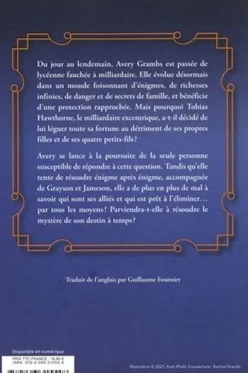 Inheritance Games Tome 2 : Les héritiers disparus, Jennifer Lynn Barnes