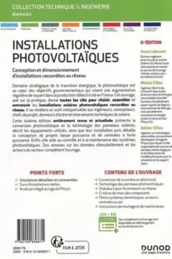 Installations photovoltaïques. Conception et dimensionnement d'installations raccordées au réseau, 6e édition, Anne Labouret