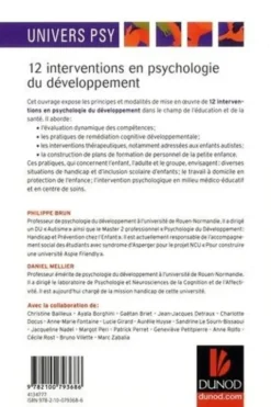 12 interventions en psychologie du développement, Philippe Brun
