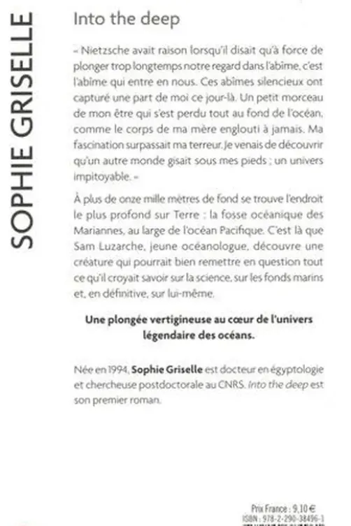 Into the deep, Sophie Griselle