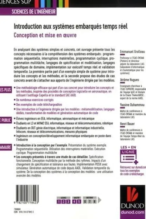 Introduction aux systèmes embarqués temps réel. Conception et mise en oeuvre, Emmanuel Grolleau