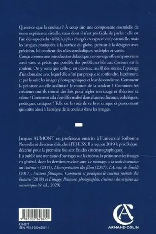 Introduction à la couleur. Des discours aux images, Jacques Aumont