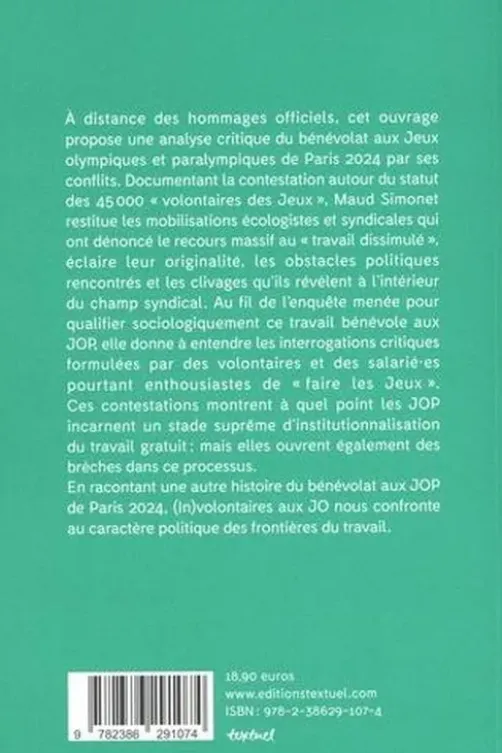 (In)volontaires aux JO. Récit d'un conflit du travail gratuit, Maud Simonet