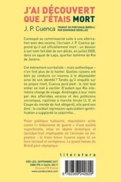 J'ai découvert que j'étais mort, Joao Paulo Cuenca