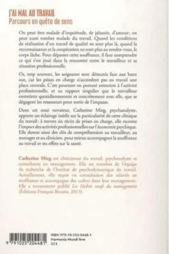 J'ai mal au travail. Parcours en quête de sens, Catherine Mieg