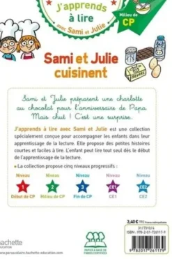 J'apprends à lire avec Sami et Julie : Sami et Julie cuisinent. Niveau 2, milieu de CP, Sylvie Baudet