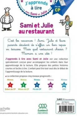 J'apprends à lire avec Sami et Julie : Sami et Julie au restaurant. Fin de CP Niveau 3, Marion Fallot