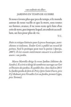 Jardins en temps de guerre, Teodor Ceric