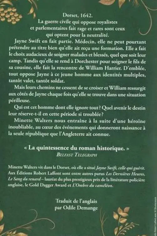 Jayne Swift. Celle qui guérit, Minette Walters
