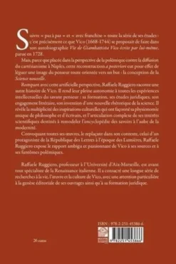 Jean-Baptiste Vico. La carrière d’un homme de lettres dans la Naples des Lumières, Raffaele Ruggiero