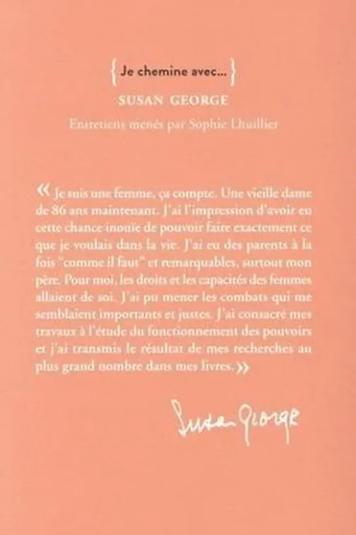 Je chemine avec... Susan George