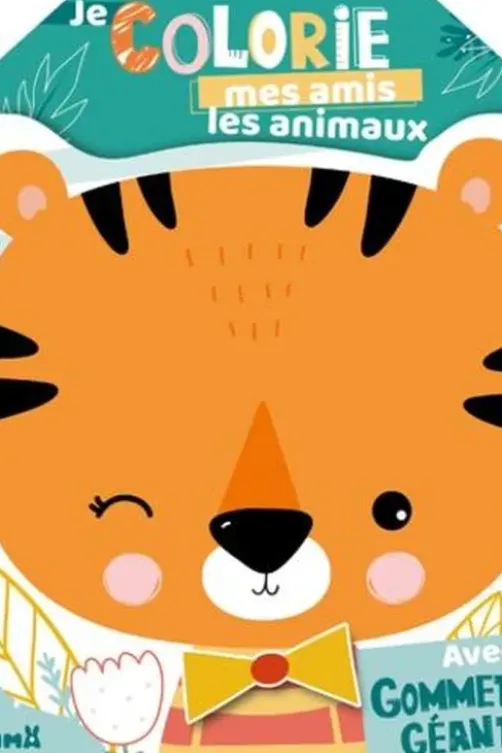 Je colorie mes amis les animaux. Avec gommettes géantes, Hemma