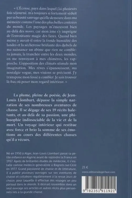 Je suis le roi d'Ecosse et autres récits de chasse, Jean-Louis Llombart