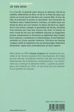 Je vais ainsi, Hwang Jungeun