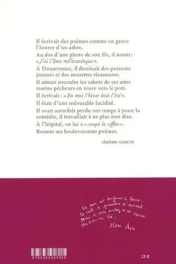 J'habite près de mon silence, Georges Perros